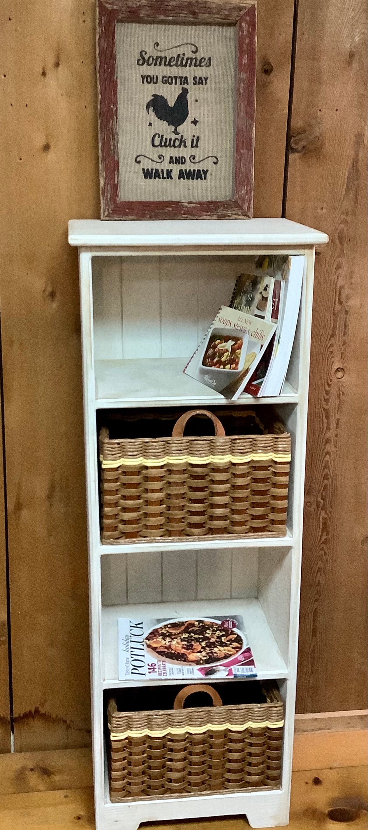 Cubby Book Shelf Unit w/four cubbies