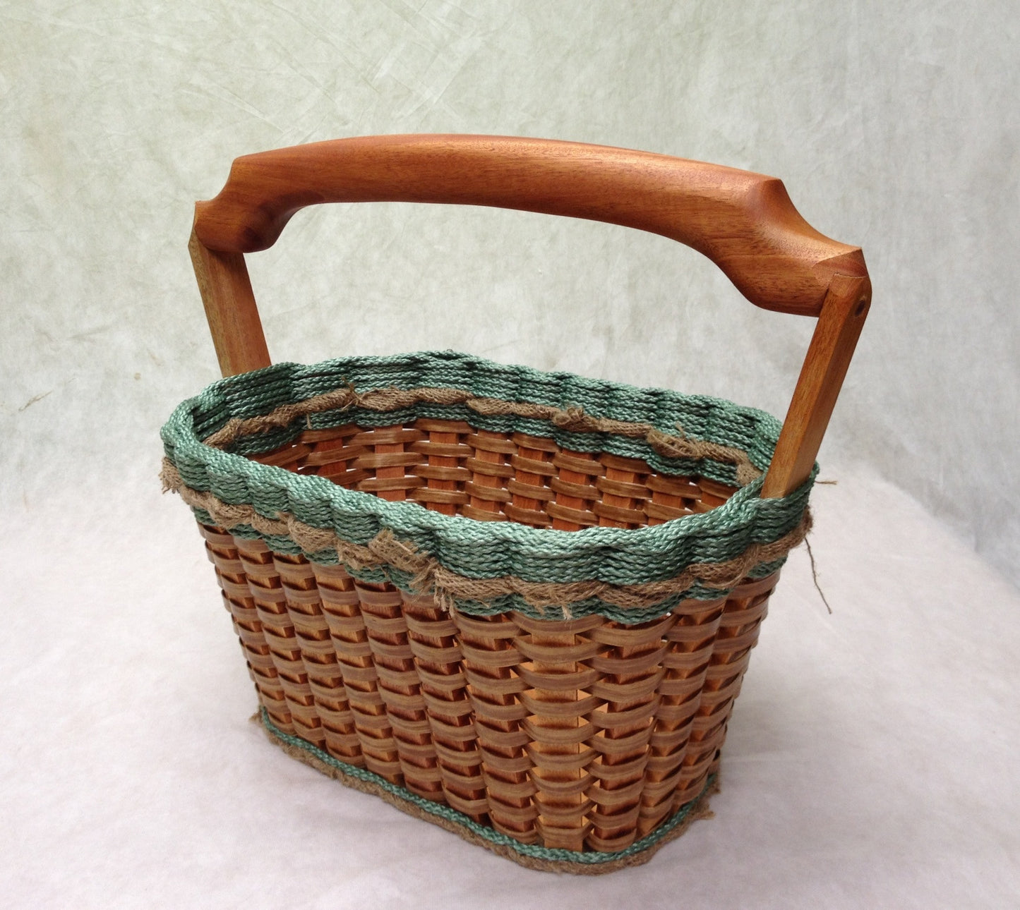 Magazine Basket w/solid burlap colors-Shabby Chic Collection