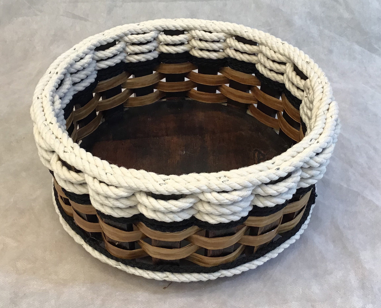 9 inch Lazy Susan Basket-Cottage Black