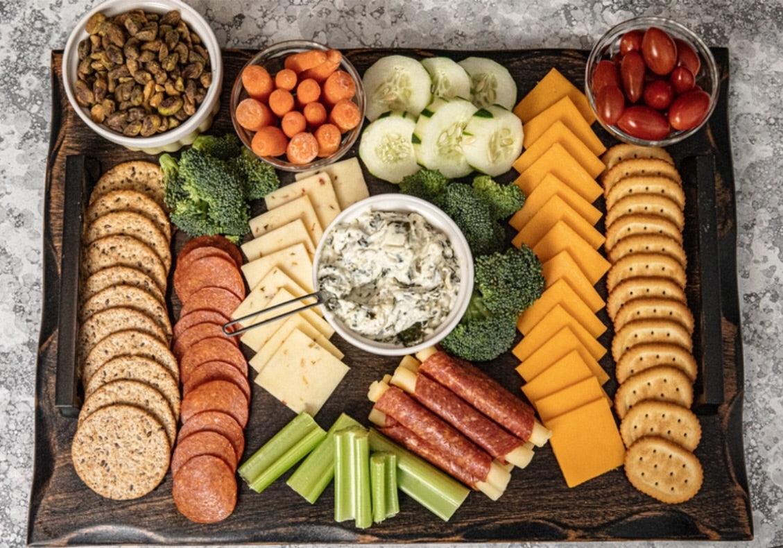 Charcuterie Board-Farmhouse w/handles