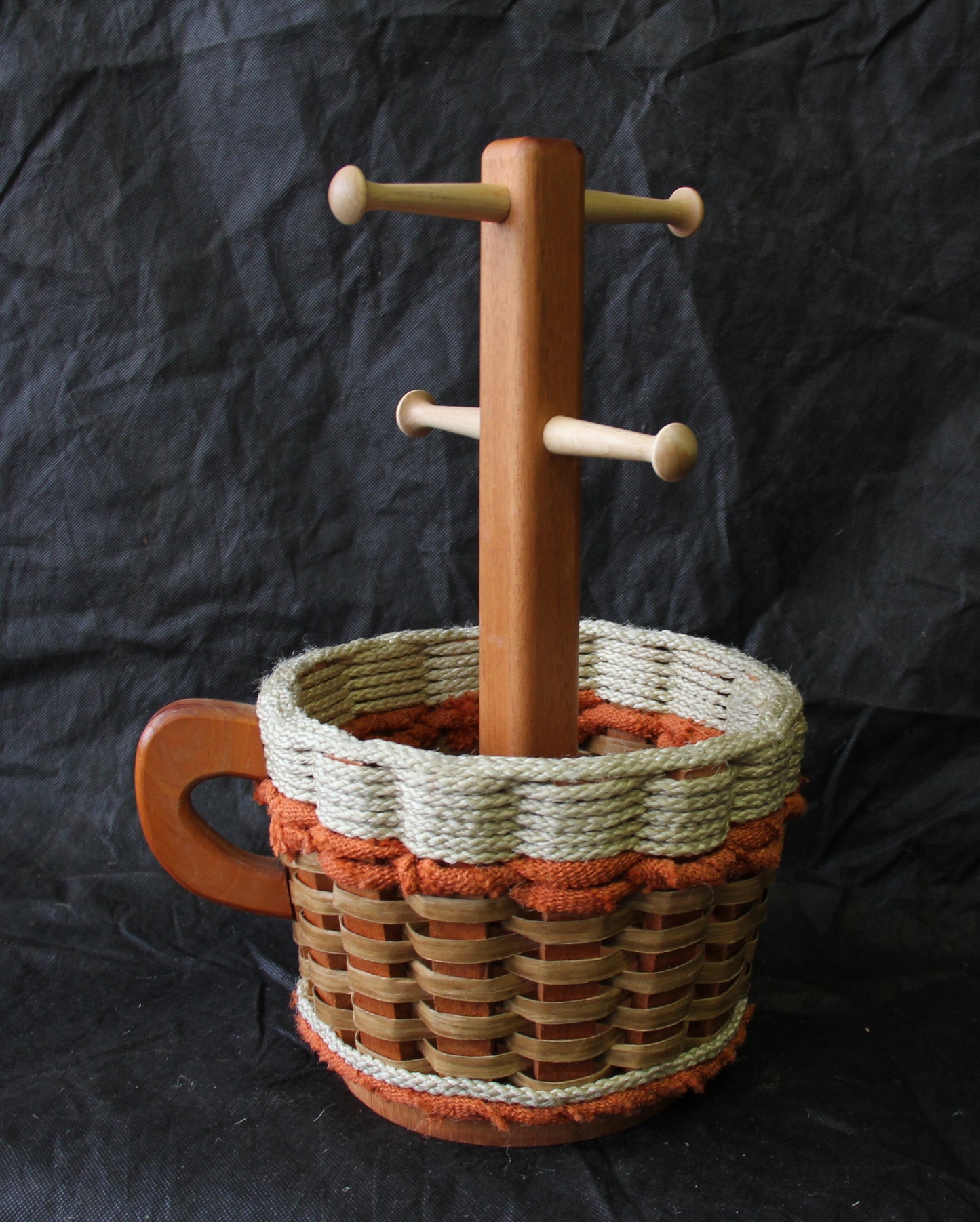 Coffee Mug Basket--Shabby Chic Collection