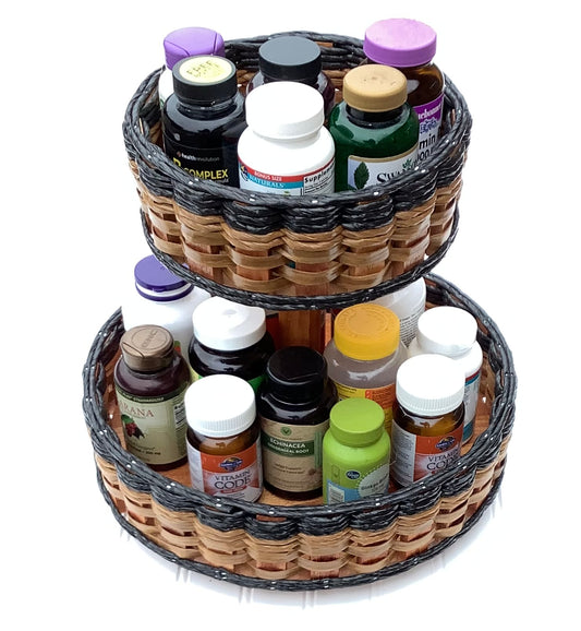 Double Lazy Susan Basket