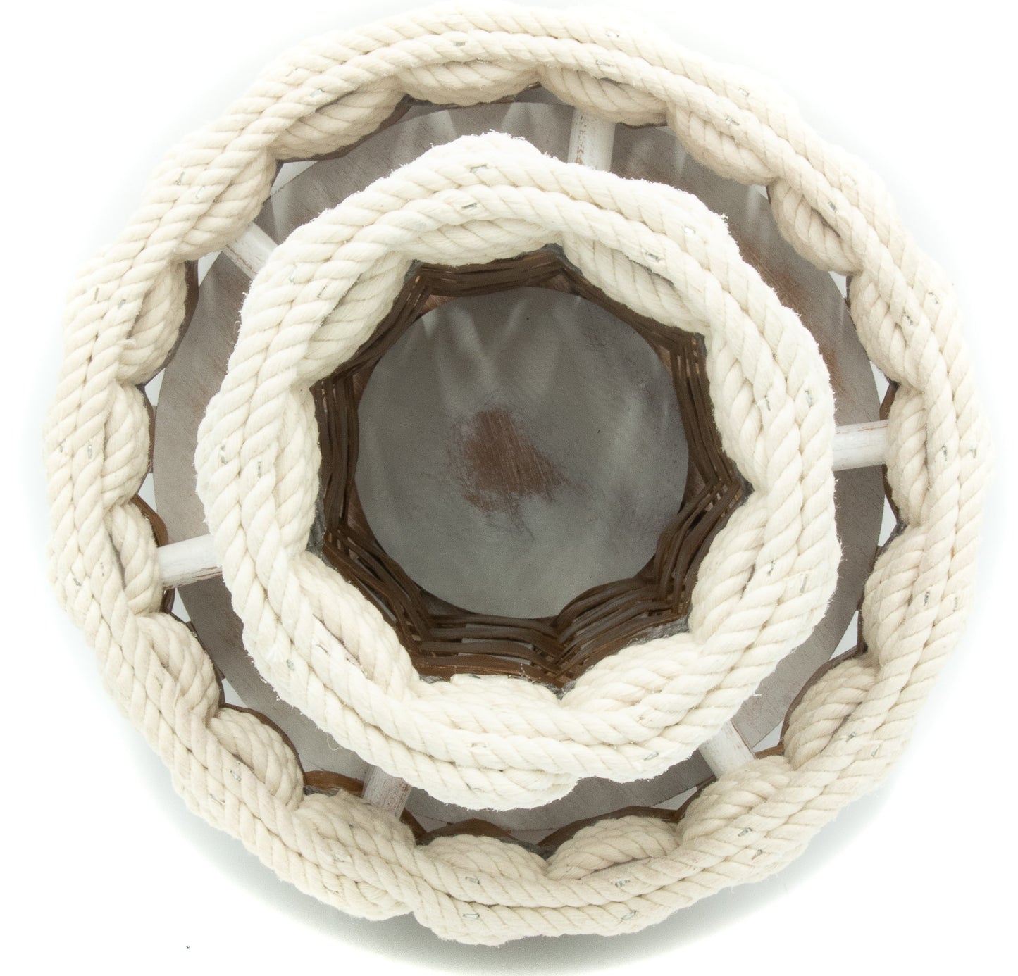Double Utensil Lazy Susan--Cottage Grey
