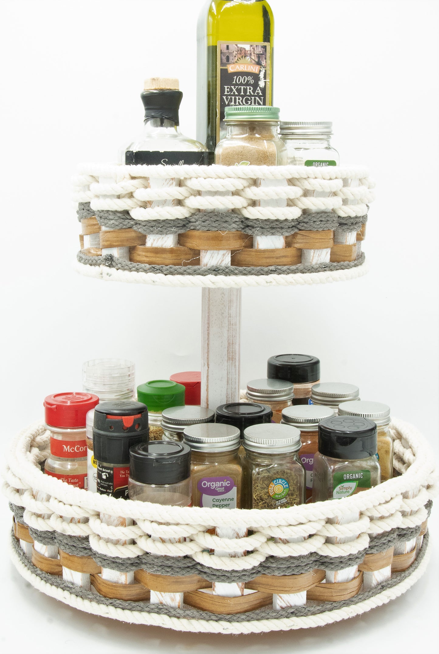 Double Lazy Susan--Cottage Grey