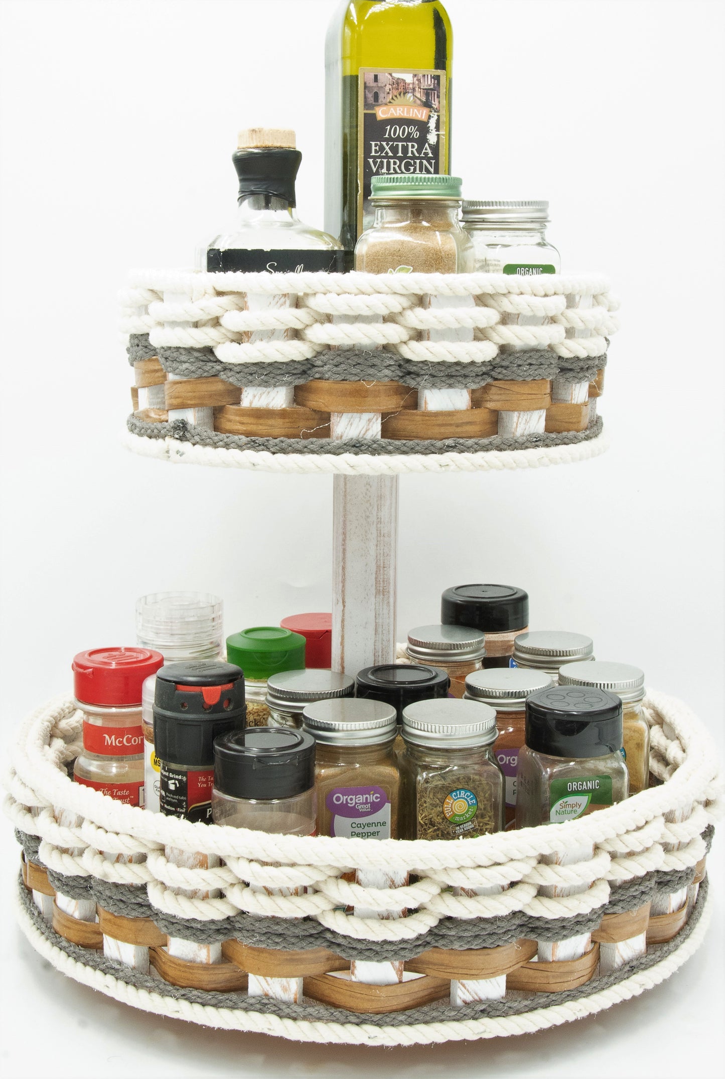 Double Lazy Susan--Cottage Grey