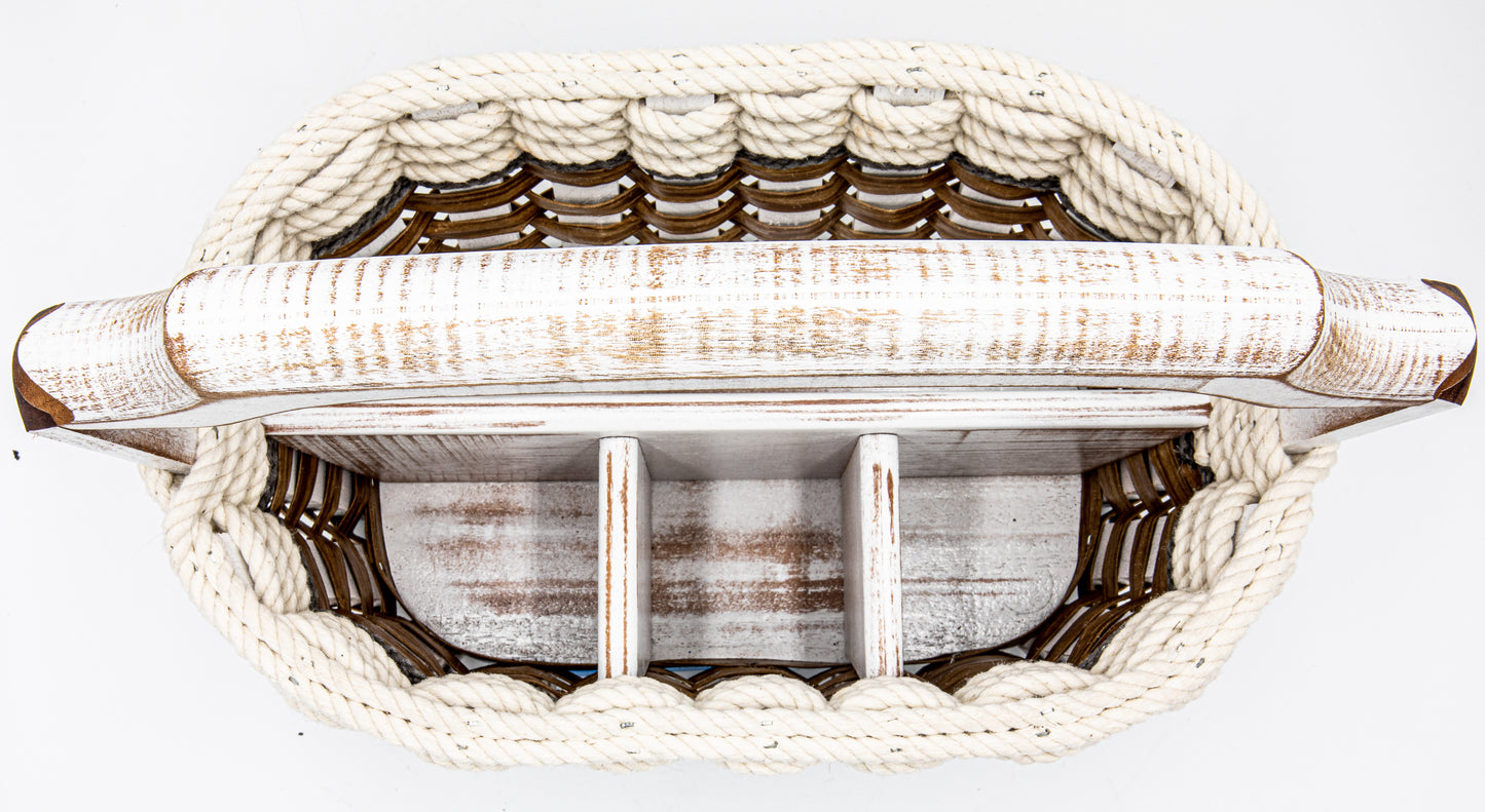 Picnic Party Basket-Cottage Grey