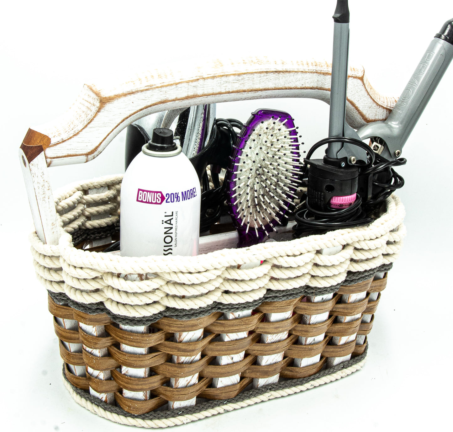 Picnic Party Basket-Cottage Grey