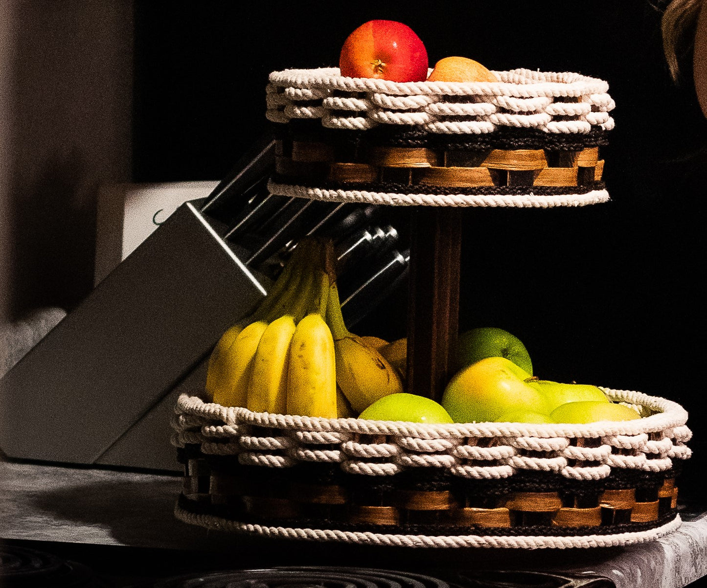 Double Lazy Susan-Cottage Black