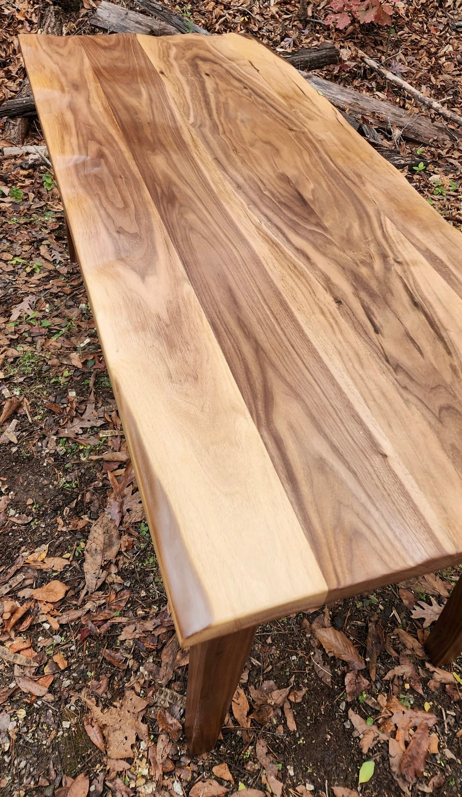 Table- Walnut Dining room table with walnut legs