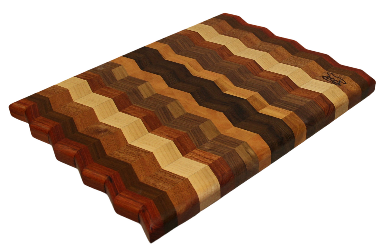 Cutting board - 3D Chevron wood cutting board