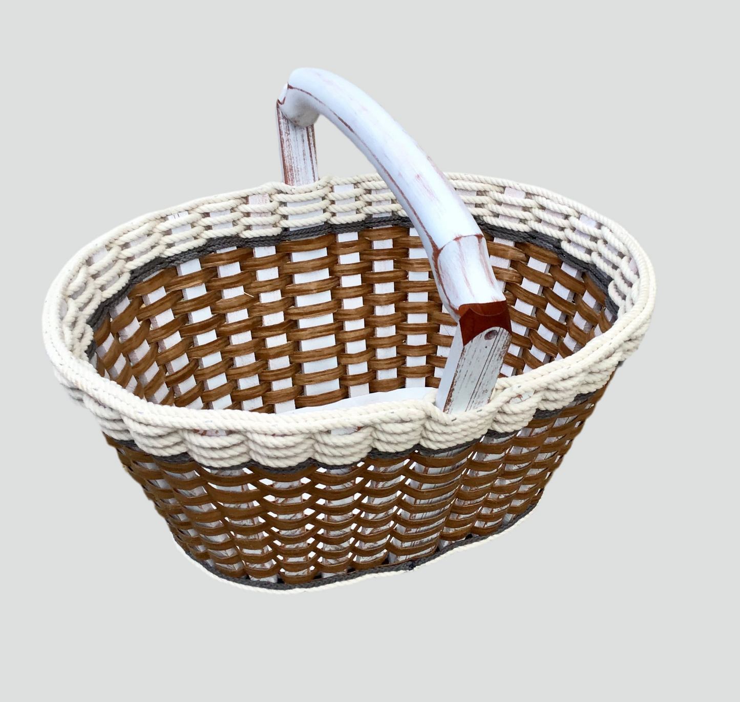 Fireside Basket- Cottage Grey