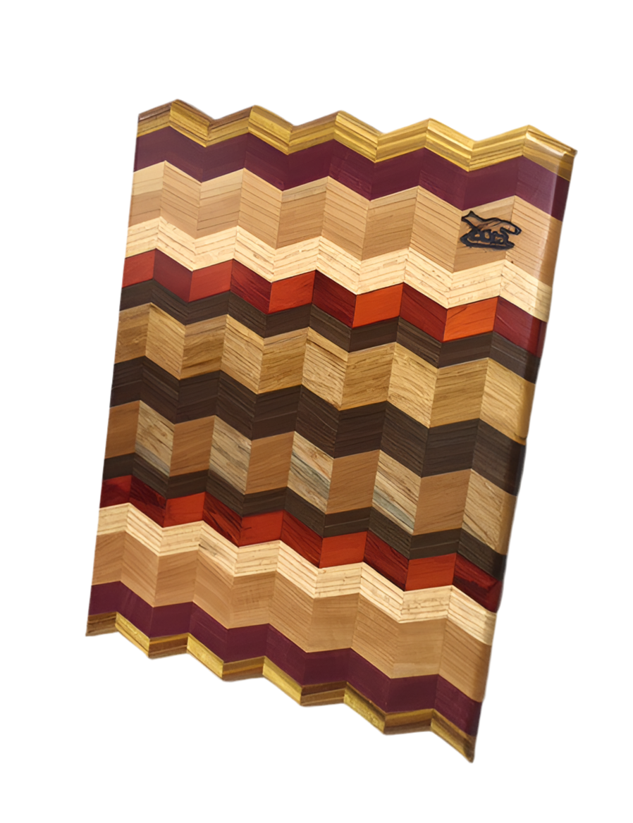 Cutting board - 3D Chevron wood cutting board