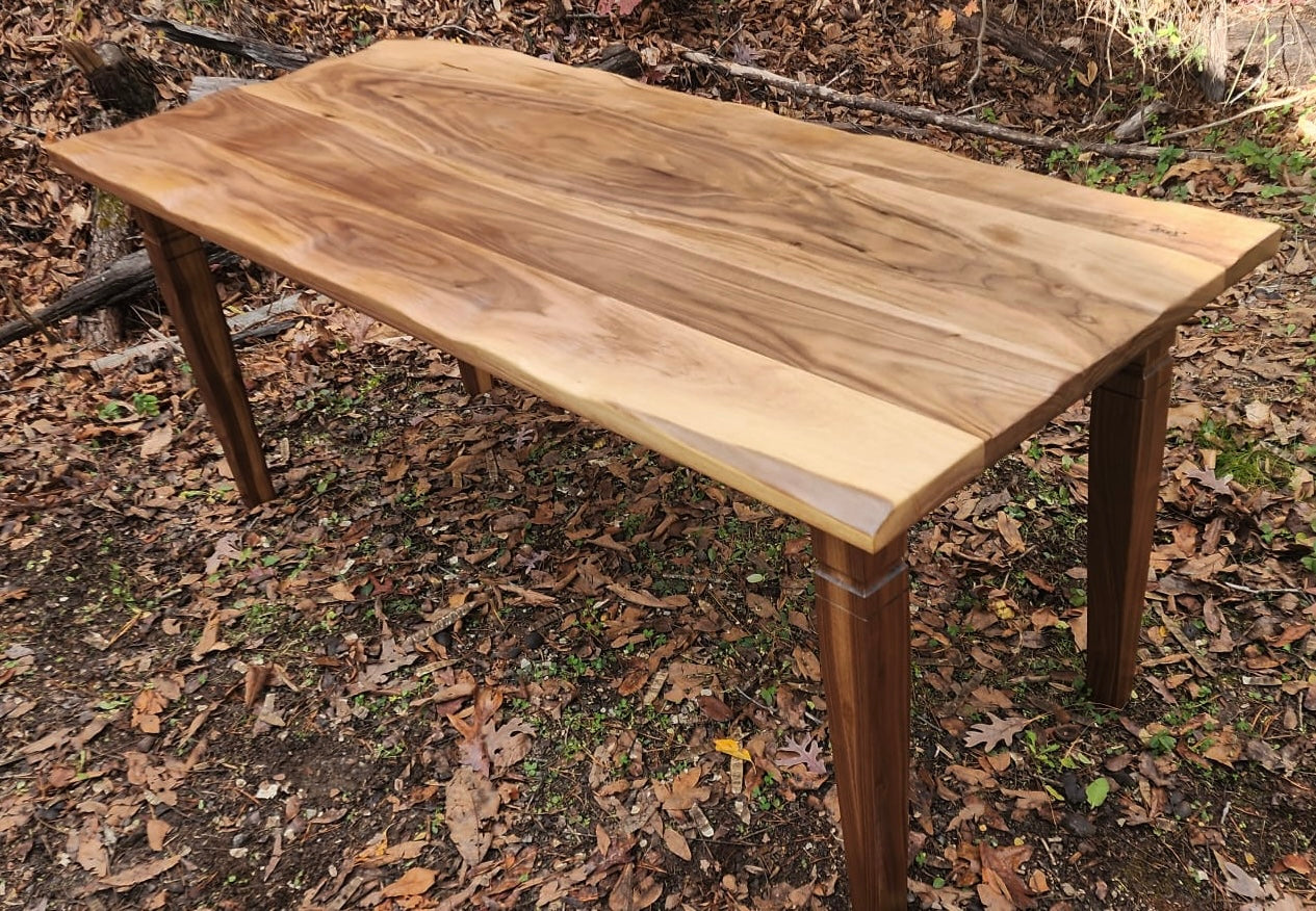 Table- Walnut Dining room table with walnut legs