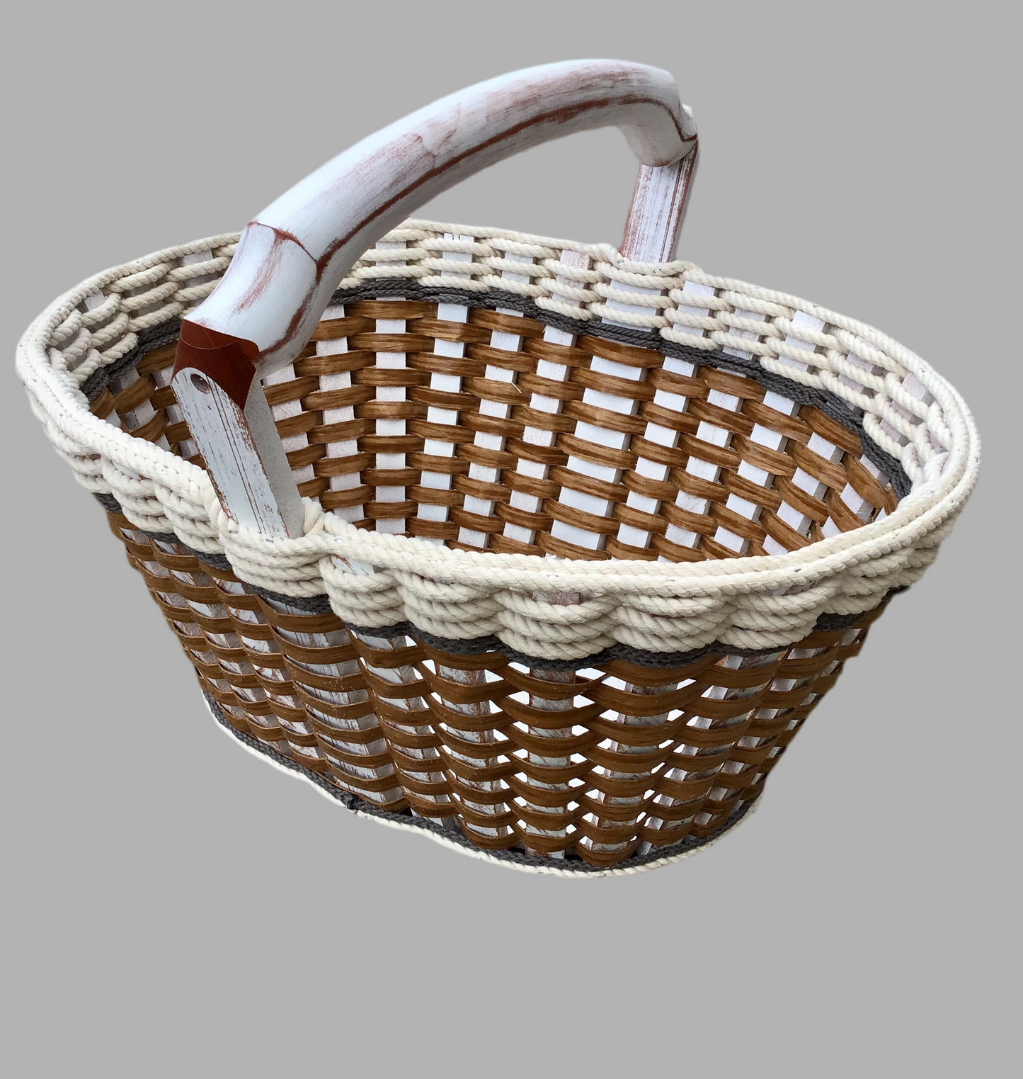 Fireside Basket- Cottage Grey