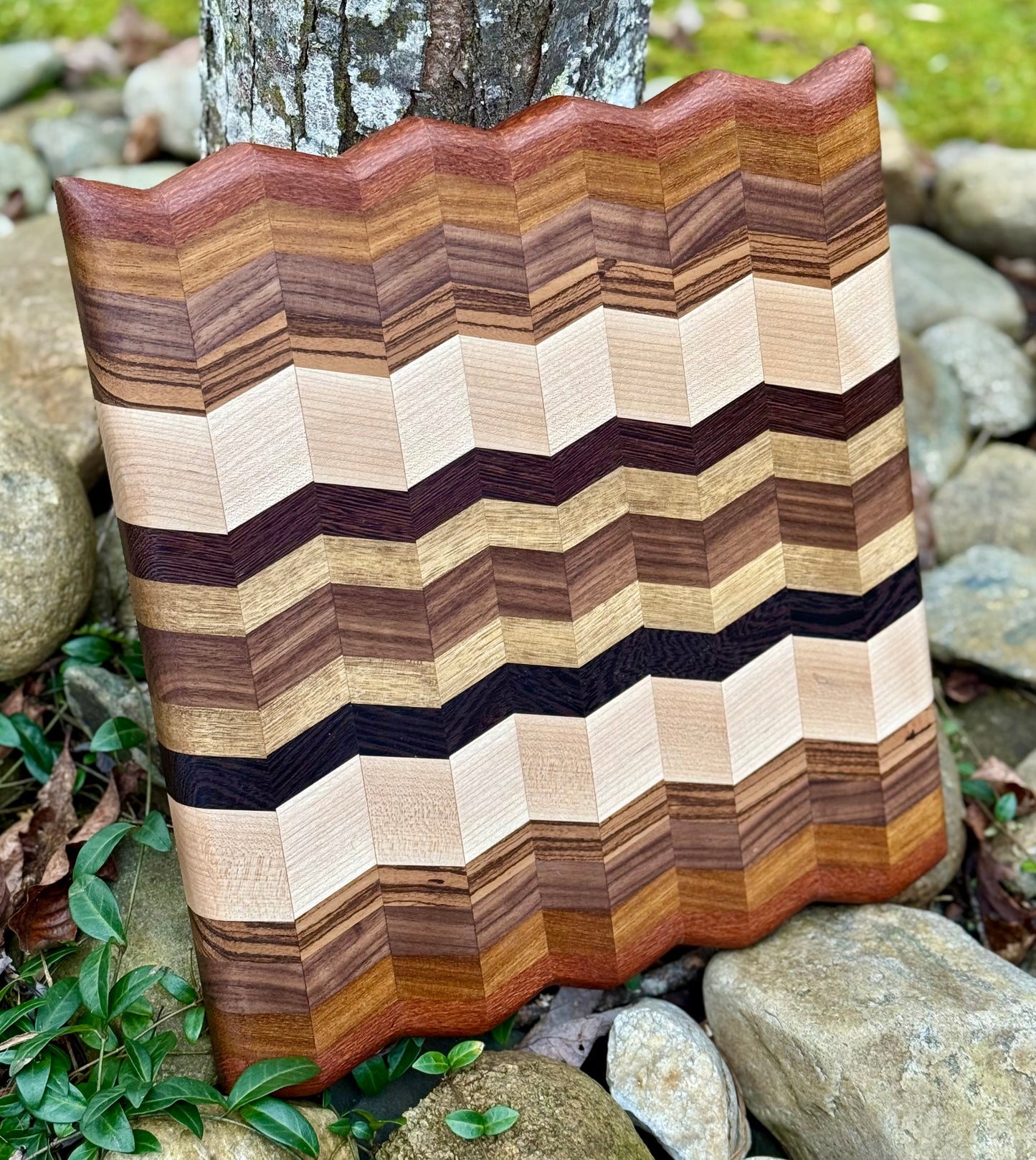 Cutting board - 3D Chevron wood cutting board