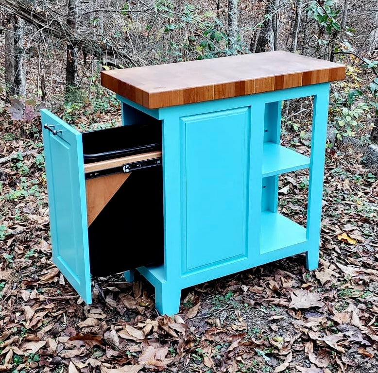 Island- Small and Narrow Farmhouse Kitchen Island