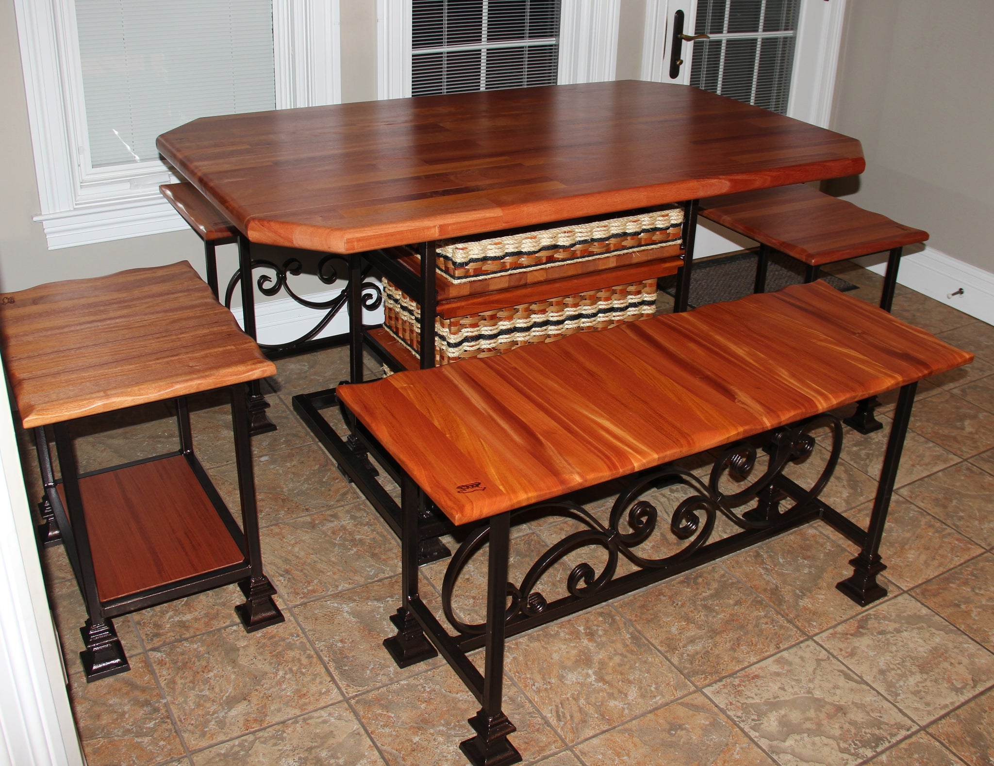 36 x 60 Mahogany Bistro table