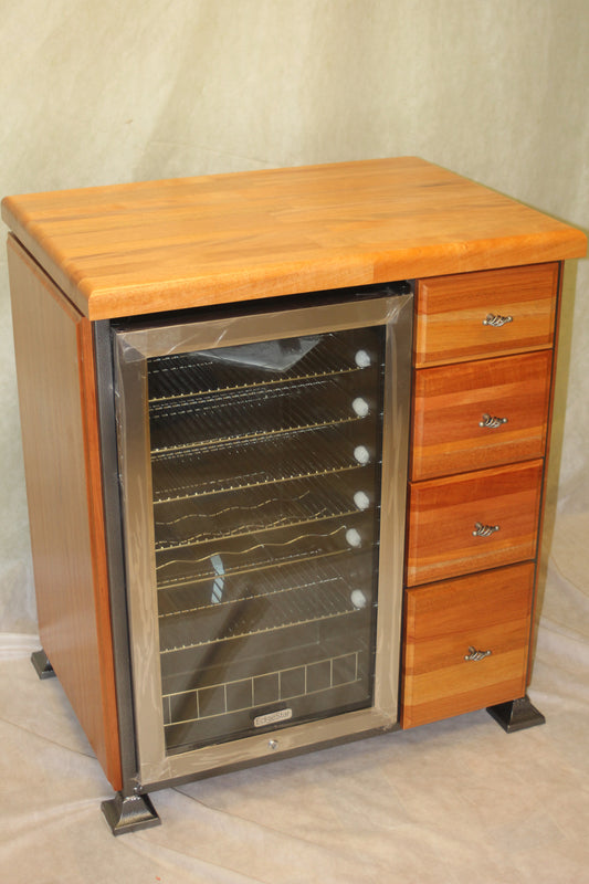 Wine Cooler Unit--24x32 Mahogany Unit