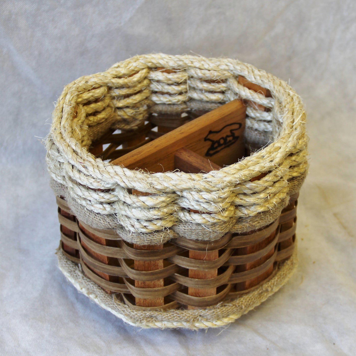 Remote Lazy Susan Basket--Shabby Chic Collection