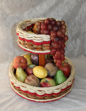 Double Lazy Susan Basket--Shabby Chic Collection