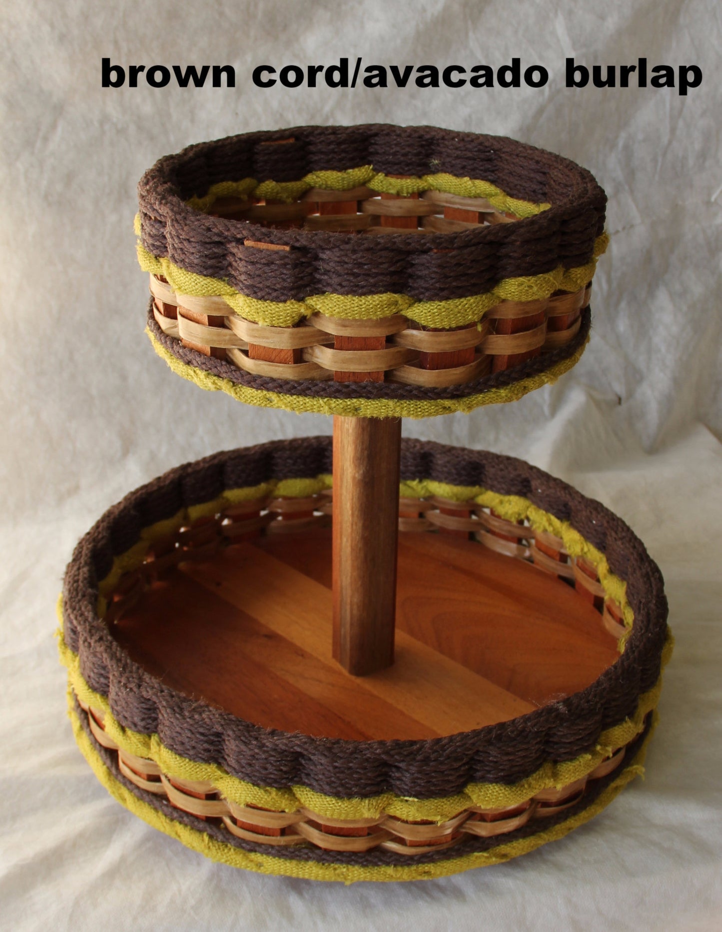 Double Lazy Susan Basket--Shabby Chic Collection