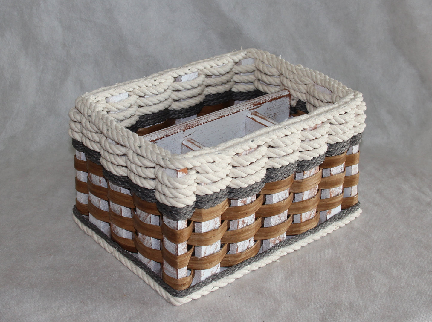 Silverware Basket-- Cottage Grey