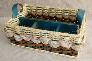 Hobby Basket w/ribbon-Shabby Chic Collection