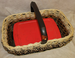 Double Casserole Basket-Shabby Chic Collection