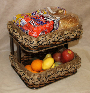 Double Bread and Pastry Basket- Shabby Chic Collection
