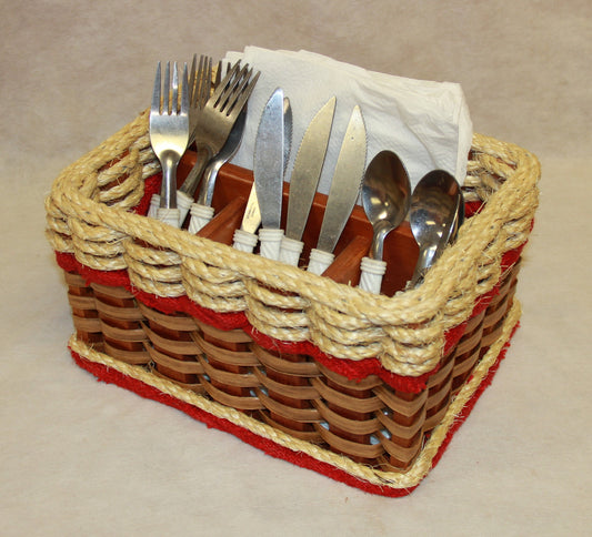 Silverware Basket--Shabby Chic Collection