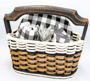Picnic Party Basket-Cottage Black