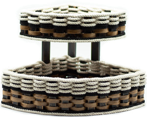 Double Corner Basket-Cottage Black