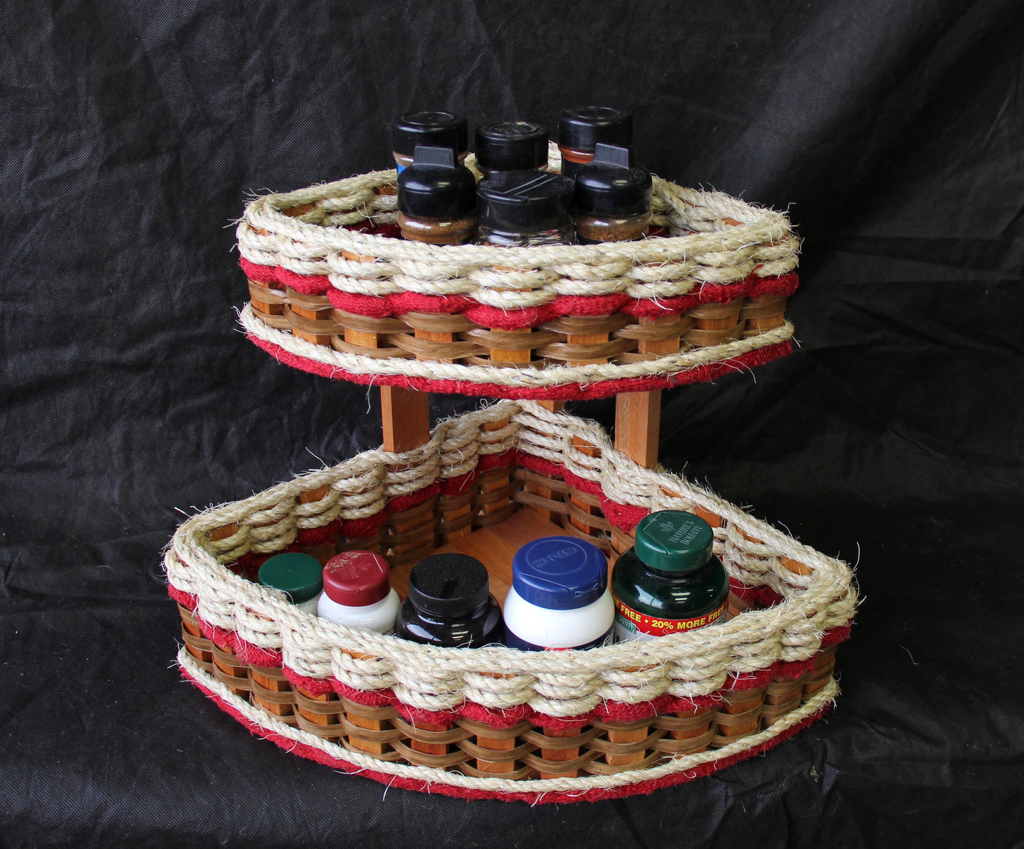 Double Corner Basket-Shabby Chic Collection