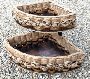 Double Corner Basket-Shabby Chic Collection