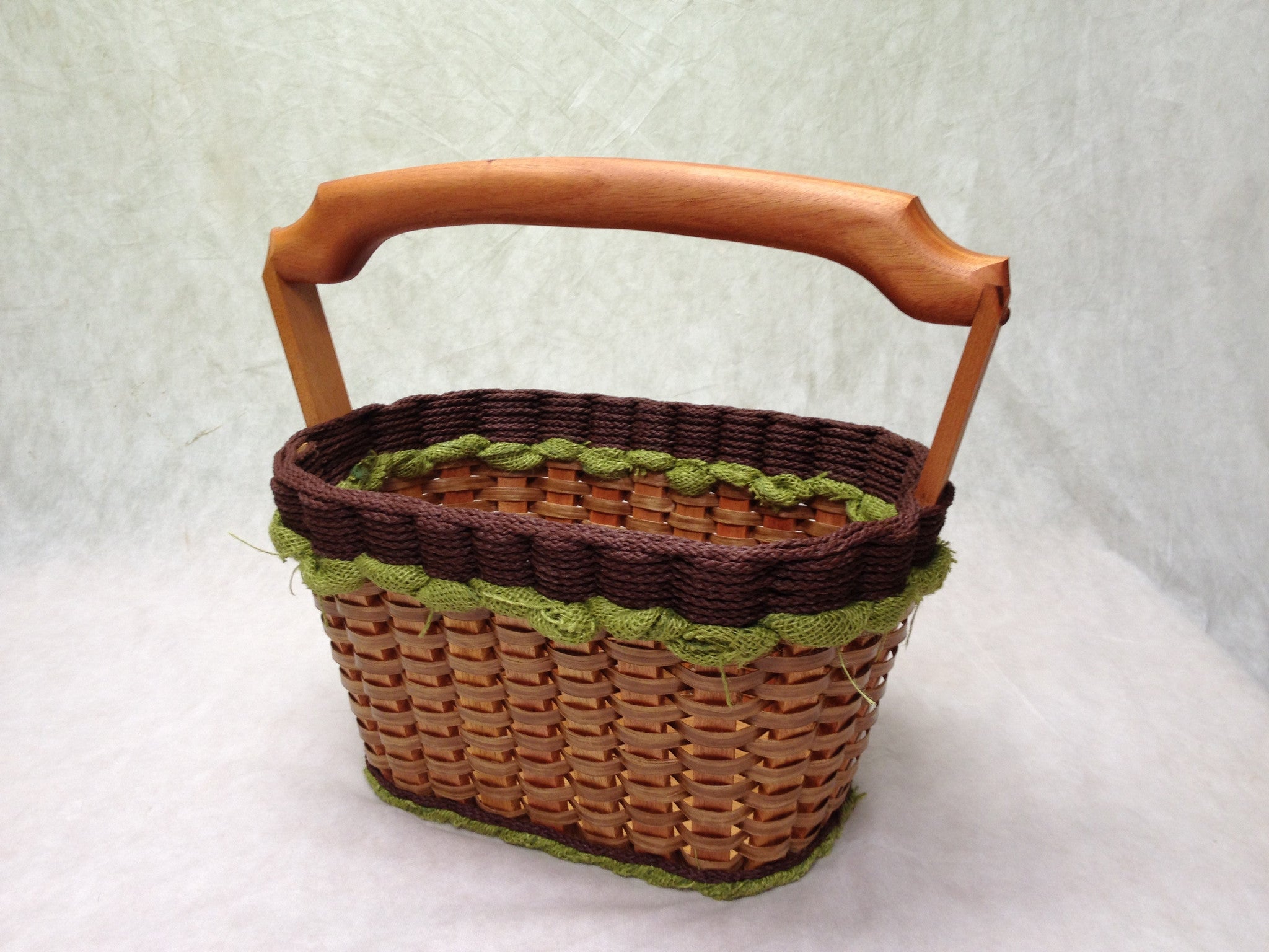 Magazine Basket w/solid burlap colors-Shabby Chic Collection