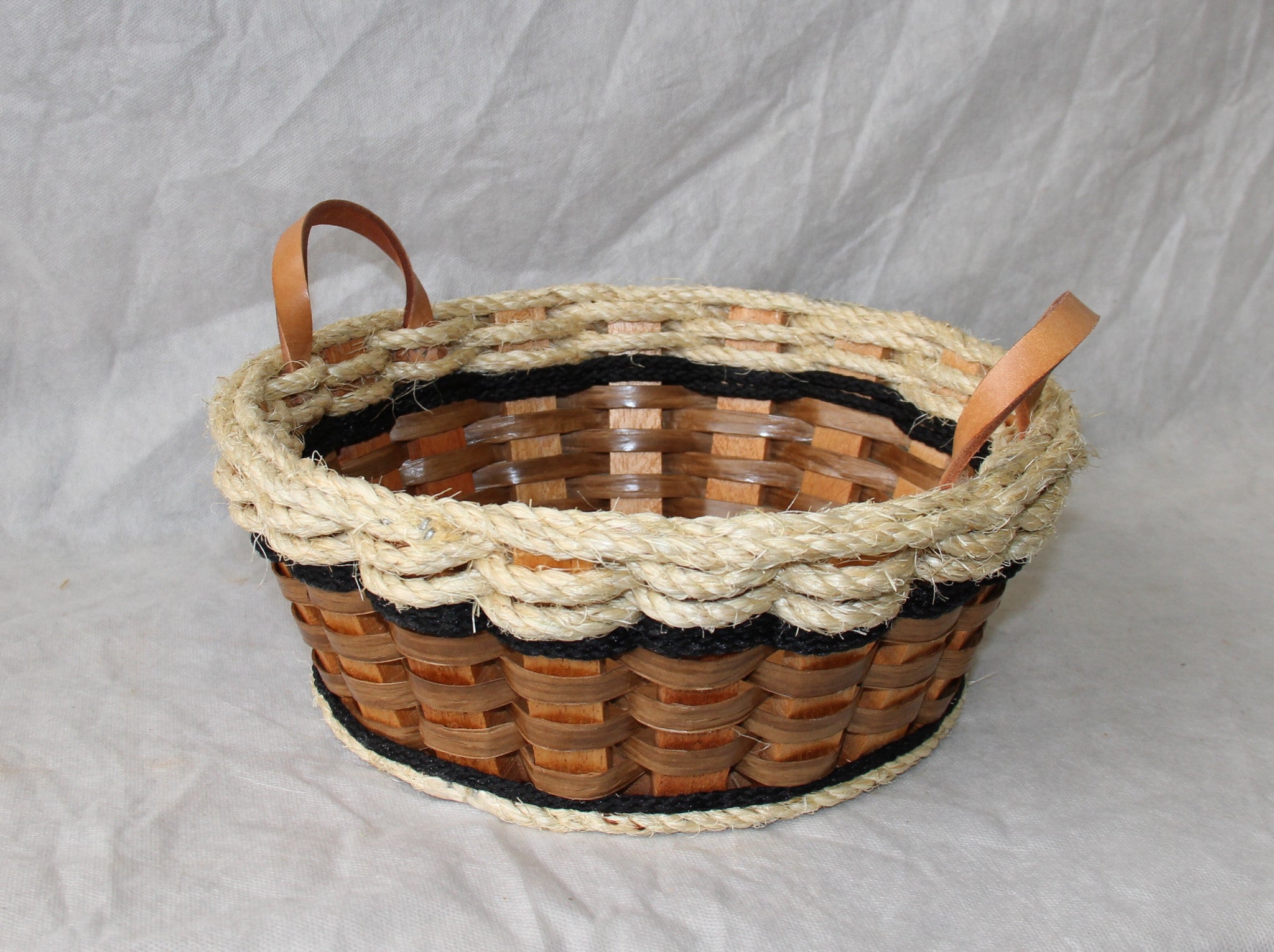 Double Corner Basket-Shabby Chic Collection – Foxcreek Baskets