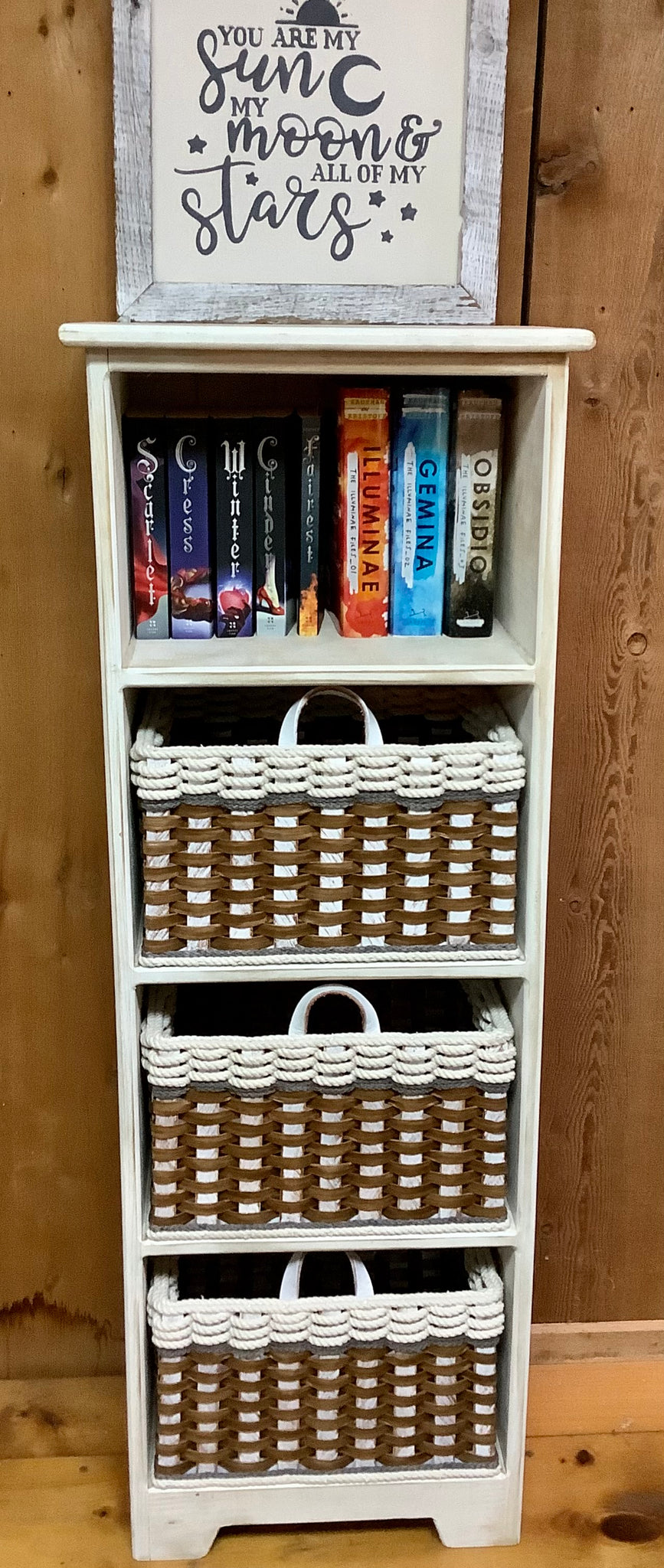 Cubby Book Shelf Unit w/four cubbies