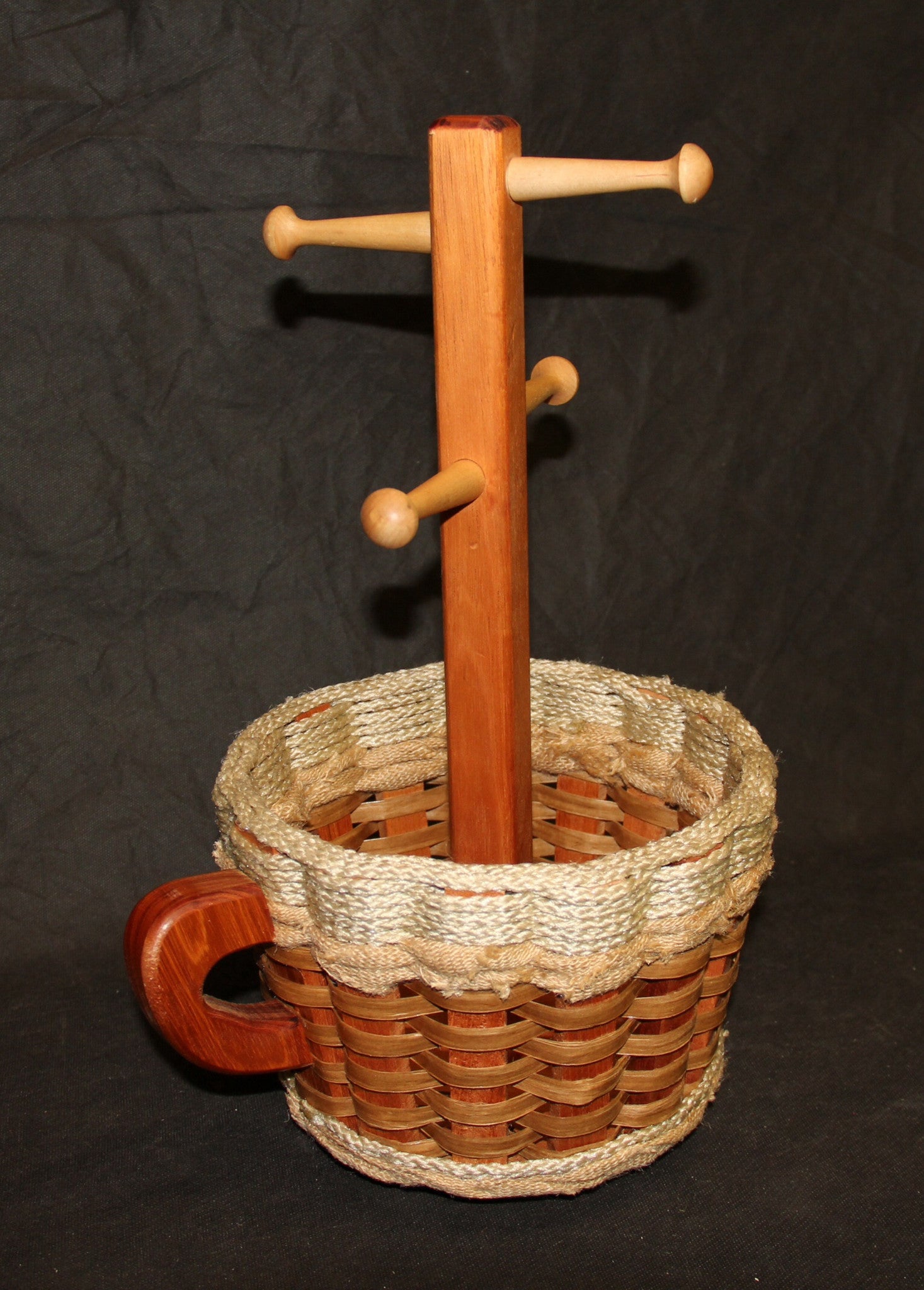 Coffee Mug Basket--Shabby Chic Collection