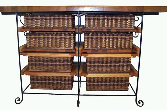 Island-29x72 Four Drawer w/ four serving baskets