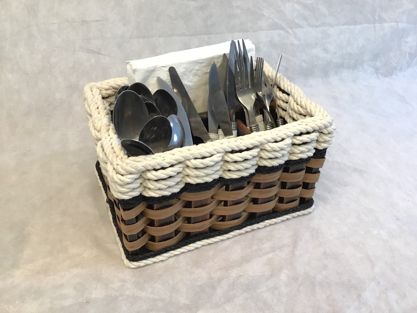 Silverware Basket-Cottage Black