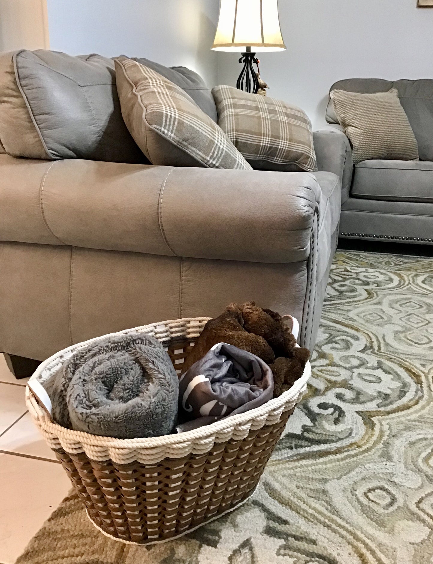 Laundry Basket-Cottage Grey