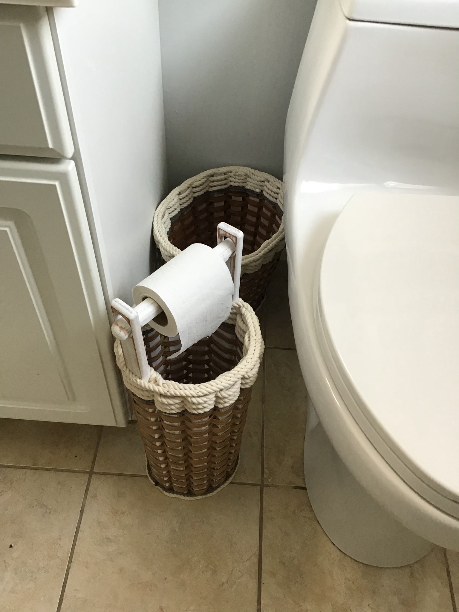 Toilet paper w/dowel--Cottage Grey