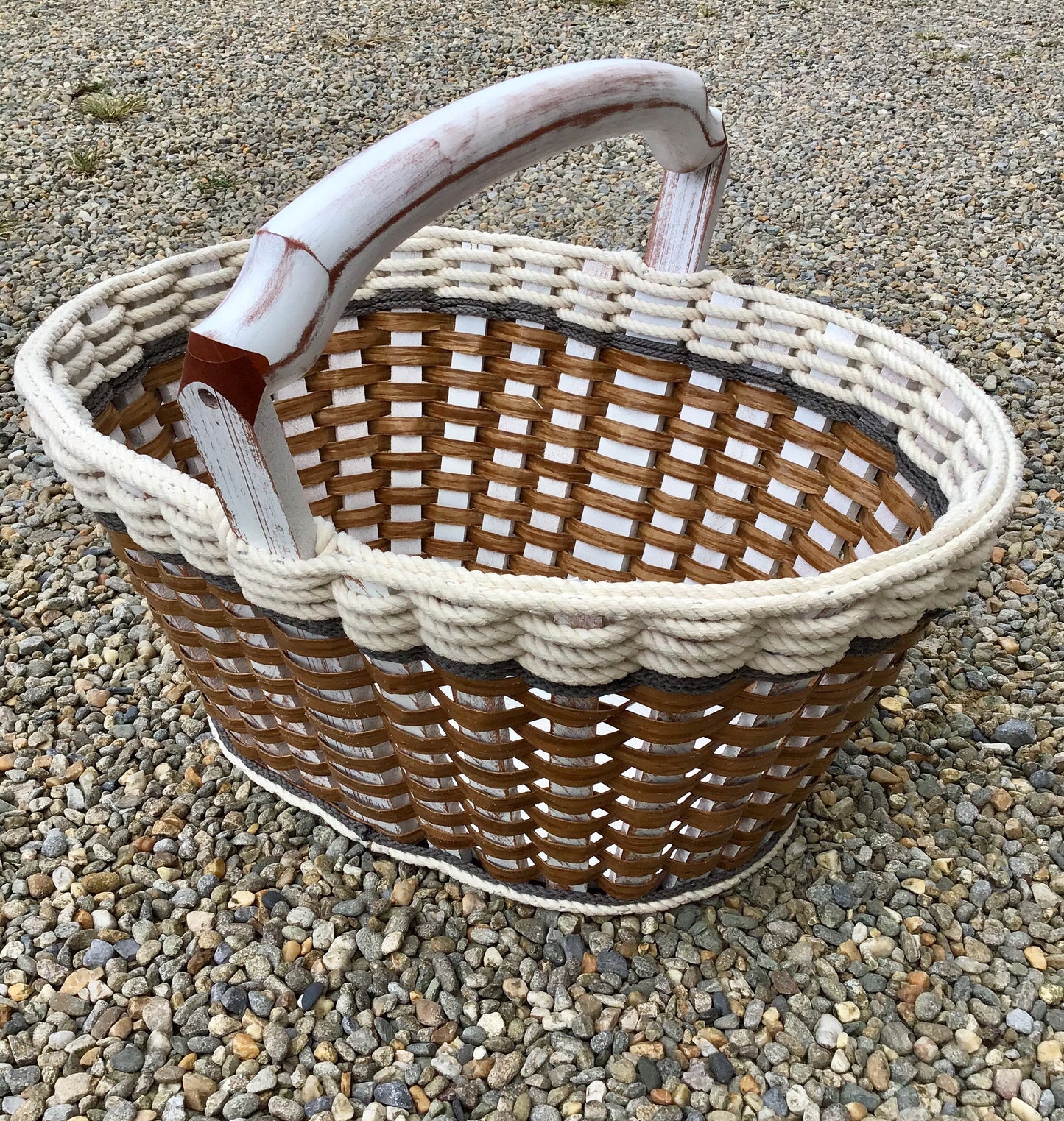 Fireside Basket- Cottage Grey