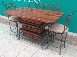 Table--40 x 60 Distressed Mahogany Table