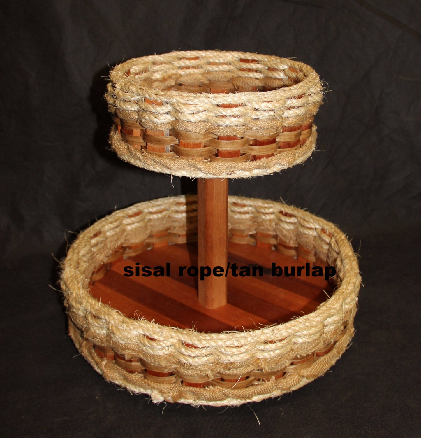 Double Lazy Susan Basket--Shabby Chic Collection