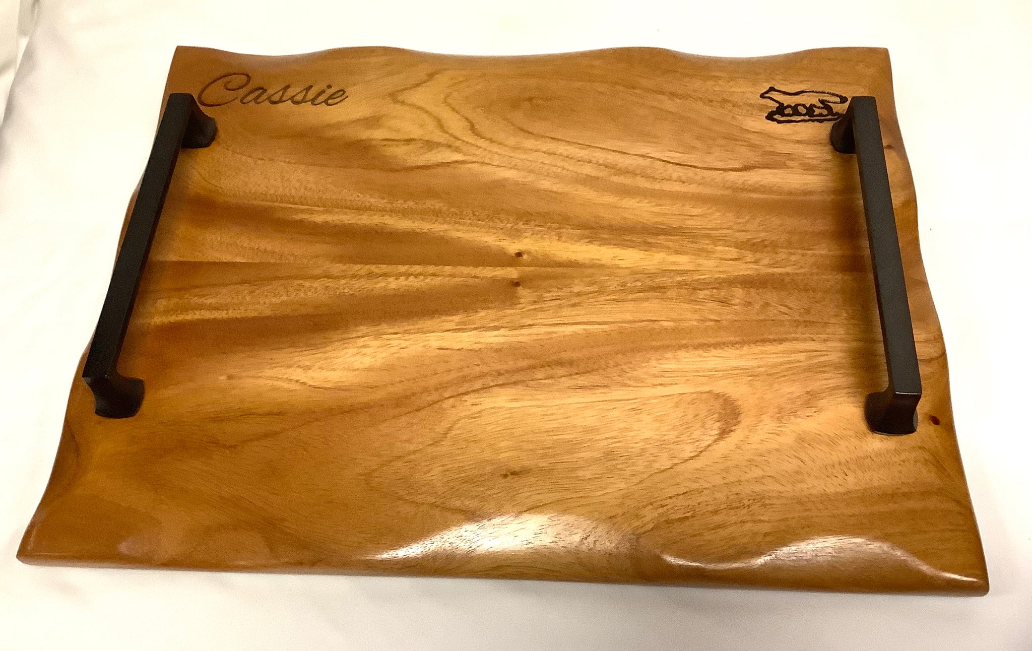 Charcuterie Board-Zebra Wood w/waned edge – Foxcreek Baskets