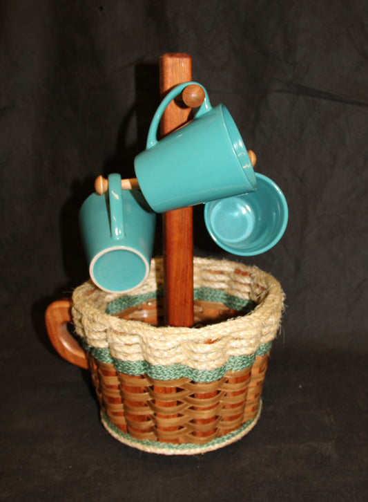 Coffee Mug Basket--Shabby Chic Collection