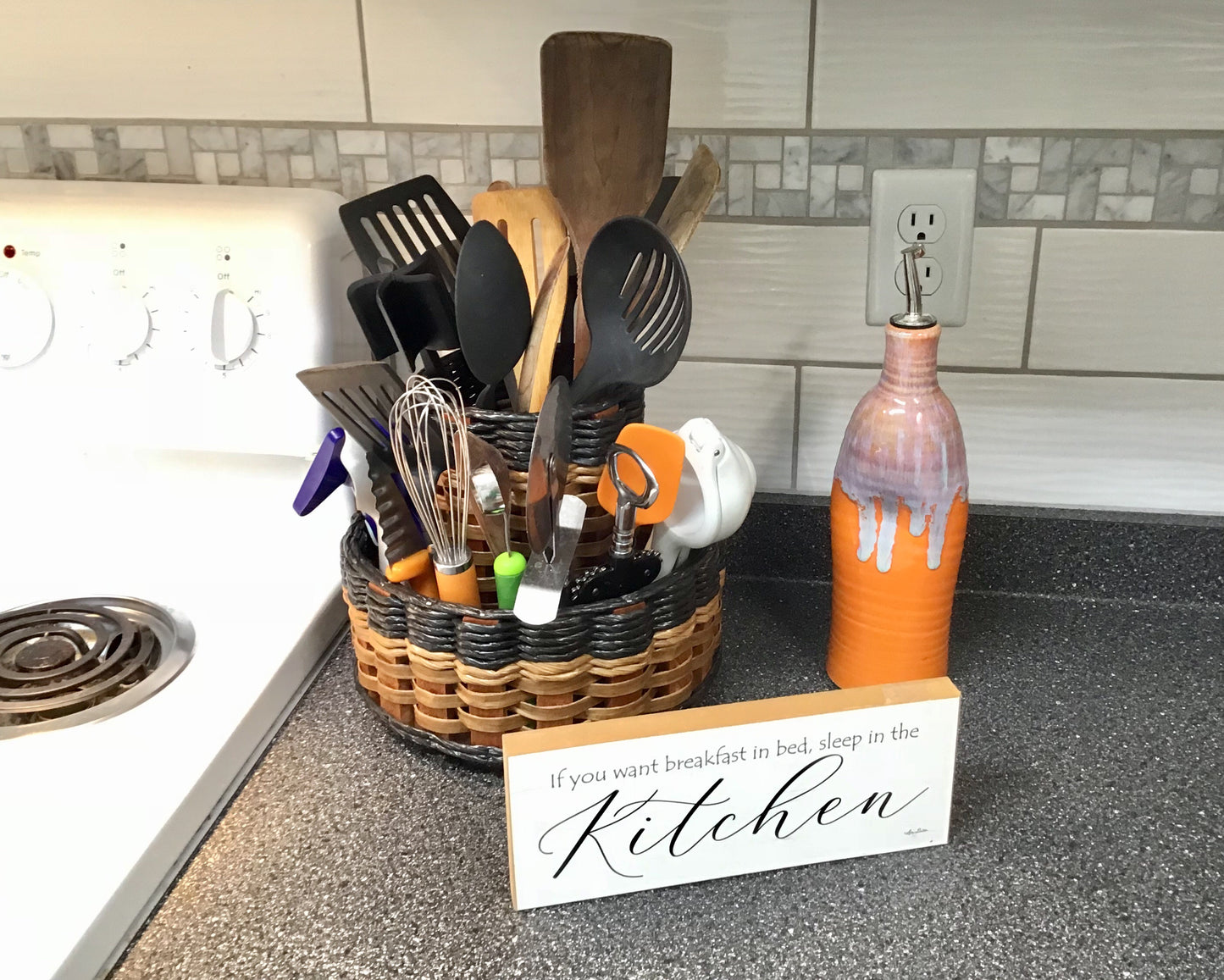 Double Utensil Lazy Susan