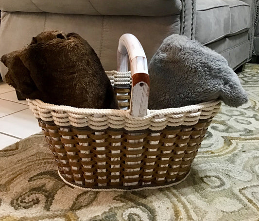 Fireside Basket- Cottage Grey