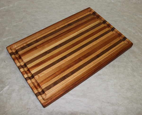 Cutting Board -- Multi-colored Wood Chevron Board – Foxcreek Baskets